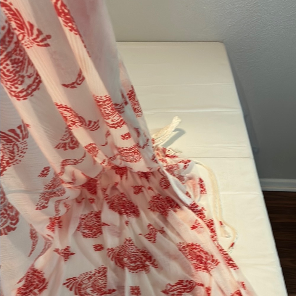 Free People red And white cover up. - Picture 7 of 13